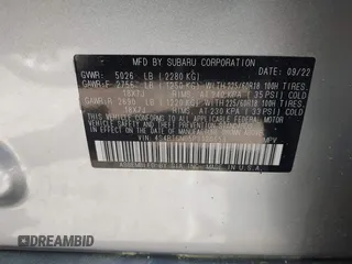 2023 Subaru Outback Limited XT with VIN 4S4BTGND5P3120658, listed as a IAAI auction lot 42002170 with 21,186 mi miles and . Bid and sale history available at DreamBid. Image 9.