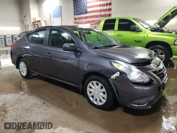 2015 Nissan Versa SV with VIN 3N1CN7AP1FL939496, listed as a Copart auction lot 51999695 with 166,522 mi miles and Salvage Title. Bid and sale history available at carsss.com. Image 4.