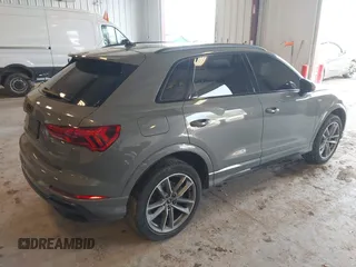 2022 Audi Q3 S line Premium Plus with VIN WA1EECF38N1139153, listed as a IAAI auction lot 42215818 with 37,644 mi miles and . Bid and sale history available at DreamBid. Image 4.