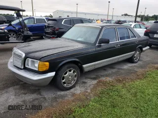 1985 Mercedes-Benz 500 with VIN WDBCA37D2FA121537, listed as a Copart auction lot 74276044 with Not Provided miles and Salvage Title. Bid and sale history available at carsss.com. Image 1.