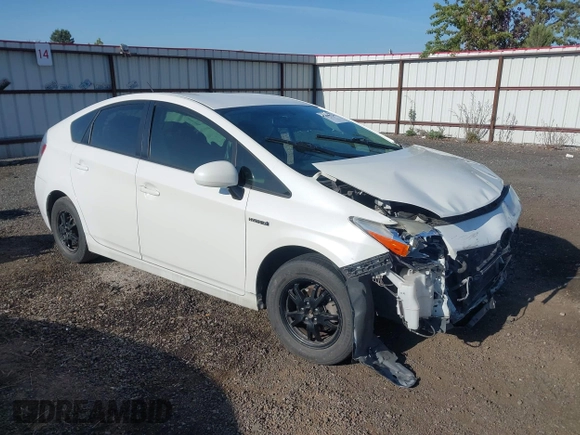 2013 Toyota Prius One with VIN JTDKN3DU7D5560938, listed as a IAAI auction lot 42159210 with 170,931 mi miles and . Bid and sale history available at DreamBid. Image 1.
