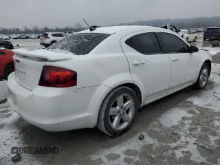2013 Dodge Avenger with VIN 1C3CDZAB3DN562316, listed as a Copart auction lot 44443375 with 215,710 mi miles and Salvage Title. Bid and sale history available at DreamBid. Image 3.