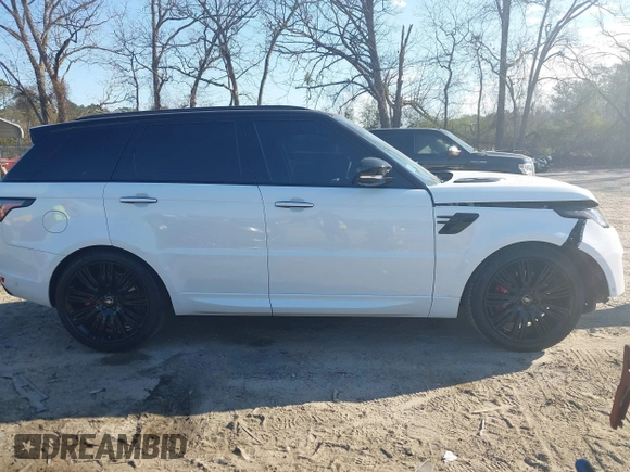2021 Land Rover Range Rover Sport HST with VIN SALWS2RU7MA765463, listed as a IAAI auction lot 41686893 with 54,577 mi miles. Bid and sale history available at carsss.com. Image 14.