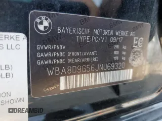 2018 BMW 3 Series 330i xDrive with VIN WBA8D9G56JNU69320, listed as a Copart auction lot 60794345 with 104,036 mi miles and Salvage title. Bid and sale history available at DreamBid. Image 12.