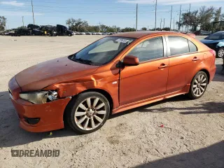 2010 Mitsubishi Lancer GTS with VIN JA32X8HW3AU009411, listed as a Copart auction lot 77786104 with 120,092 mi miles and Salvage Title. Bid and sale history available at carsss.com. Image 1.