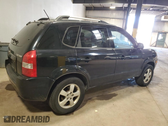 2008 Hyundai Tucson GLS with VIN KM8JM12BX8U873512, listed as a Copart auction lot 53549345 with 125,455 mi miles and Salvage Title. Bid and sale history available at carsss.com. Image 3.