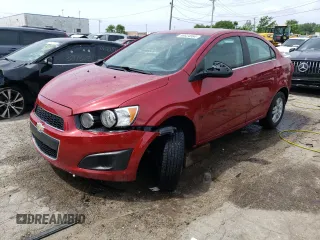 2015 Chevrolet Sonic LT with VIN 1G1JC5SB7F4216509, listed as a Copart auction lot 56624564 with 75,776 mi miles and Salvage Title. Bid and sale history available at DreamBid. Image 1.
