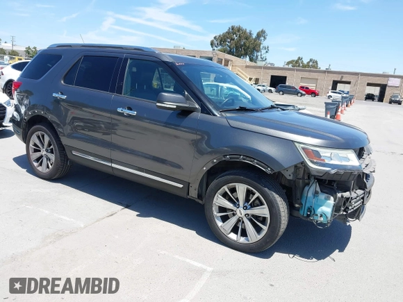 2018 Ford Explorer Limited with VIN 1FM5K8F88JGB57873, listed as a IAAI auction lot 42384073 with 101,060 mi miles and . Bid and sale history available at DreamBid. Image 1.