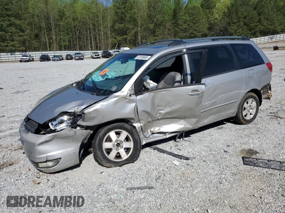 2004 Toyota Sienna XLE with VIN 5TDZA22C04S068616, listed as a Copart auction lot 52358685 with 0 mi miles and Salvage Title. Bid and sale history available at carsss.com. Image 1.