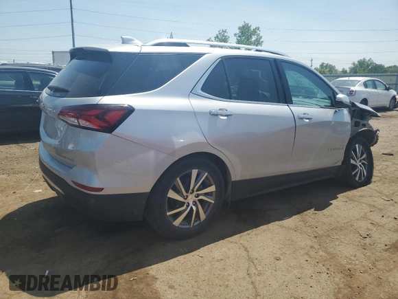 2022 Chevrolet Equinox Premier z VIN 2GNAXXEV3N6121785, wystawiony jako Copart lot #59358695 z przebiegiem 45 508 mil mil oraz Czysty tytuł • Clean title. Historia ofert i sprzedaży dostępna na DreamBid. Obrazek 3.