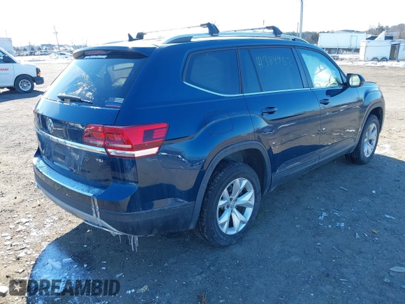 2018 Volkswagen Atlas SE with VIN 1V2DP2CA6JC592774, listed as a IAAI auction lot 41389952 with 58,546 mi miles and . Bid and sale history available at DreamBid. Image 4.