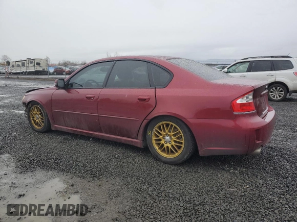 2009 Subaru Legacy GT Limited with VIN 4S3BL676796221621, listed as a Copart auction lot 45785265 with 116,563 mi miles and Salvage title. Bid and sale history available at DreamBid. Image 2.