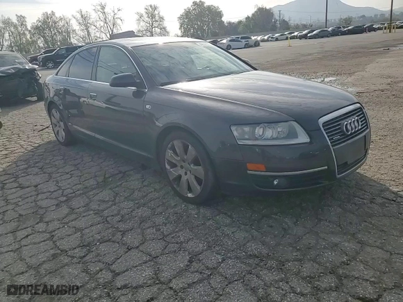 2005 Audi A6 with VIN WAUDG74F35N117616, listed as a Copart auction lot 48595275 with 166,710 mi miles and Salvage Title. Bid and sale history available at carsss.com. Image 10.