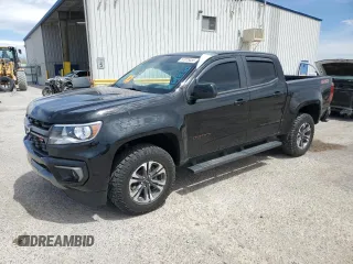 2022 Chevrolet Colorado 4WD Z71 with VIN 1GCGTDEN5N1269890, listed as a Copart auction lot 57075455 with 20,114 mi miles and Salvage title. Bid and sale history available at DreamBid. Image 1.