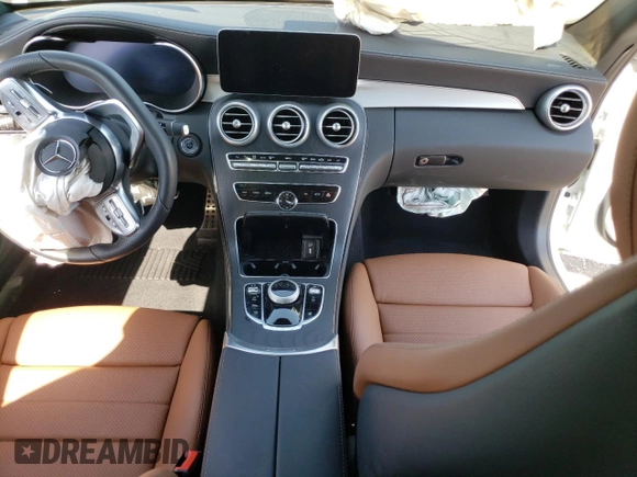 2023 Mercedes-Benz C 300 with VIN W1KWJ8DB0PG119286, listed as a Copart auction lot 57840973 with 6,919 mi miles and . Bid and sale history available at DreamBid. Image 8.
