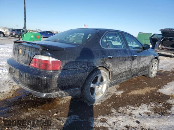 2002 Acura TL Type S w/Navigation with VIN 19UUA56902A007109, listed as a Copart auction lot 45857945 with 250,830 mi miles and Salvage Title. Bid and sale history available at carsss.com. Image 3.