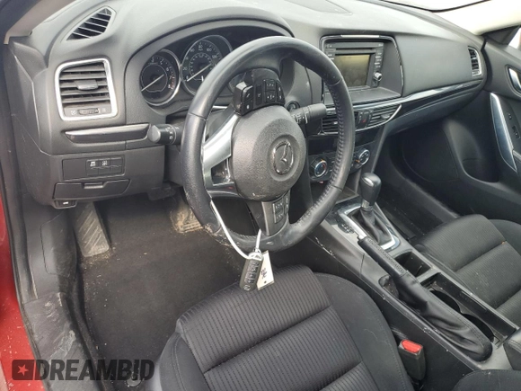 2015 Mazda 6 i Sport with VIN JM1GJ1U58F1216933, listed as a Copart auction lot 47897115 with Not Provided miles and Salvage Title. Bid and sale history available at DreamBid. Image 8.