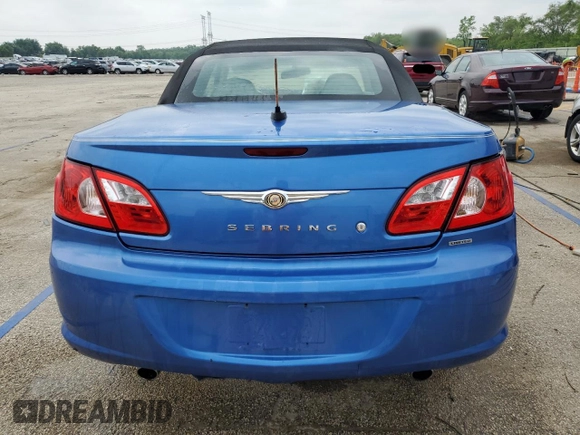 2008 Chrysler Sebring Limited с VIN 1C3LC65M58N260965, выставлен на аукционе Copart как лот 59744215 с пробегом 67 891 миль миль и Списание • Salvage title. История ставок и продаж доступна на DreamBid. Изображение 6.