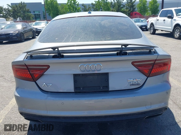 2018 Audi A7 Premium Plus z VIN WAUW3AFC1JN026763, wystawiony jako IAAI lot #42359297 z przebiegiem 108 937 mil mil oraz . Historia ofert i sprzedaży dostępna na DreamBid. Obrazek 17.