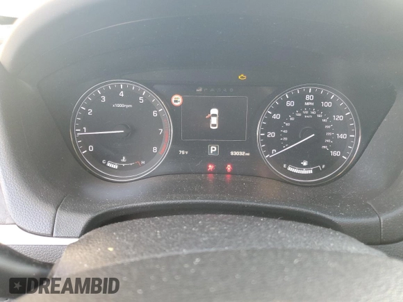 2017 Genesis G80 3.8L with VIN KMHGN4JE4HU192928, listed as a Copart auction lot 81608974 with 93,032 mi miles and Salvage Title. Bid and sale history available at DreamBid. Image 9.