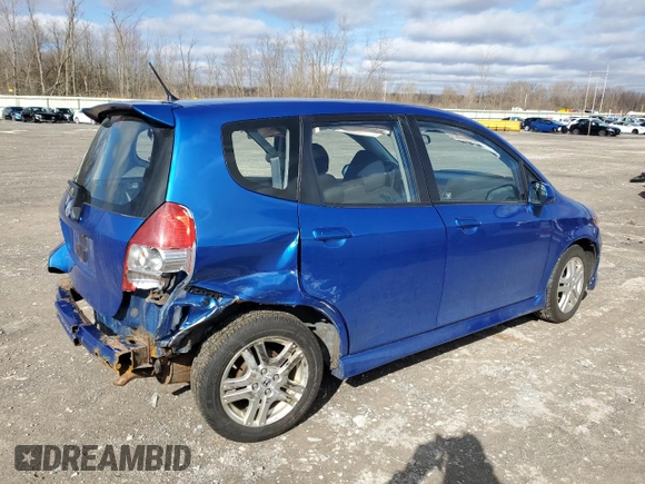 2008 Honda Fit Sport with VIN JHMGD38688S045943, listed as a Copart auction lot 49443655 with 81,764 mi miles and Salvage Title. Bid and sale history available at carsss.com. Image 3.