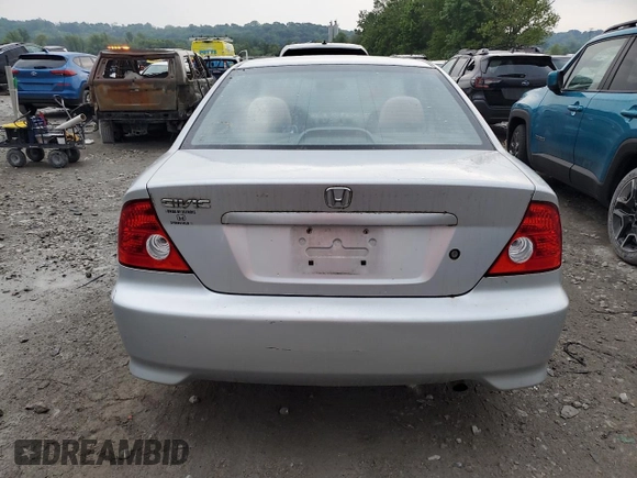 2004 Honda Civic LX z VIN 1HGEM22584L051900, wystawiony jako Copart lot #59604205 z przebiegiem 232 637 mil mil oraz Czysty tytuł • Clean title. Historia ofert i sprzedaży dostępna na DreamBid. Obrazek 6.