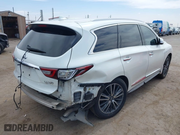 2019 Infiniti QX60 LUXE with VIN 5N1DL0MN5KC503552, listed as a IAAI auction lot 41780408 with 73,148 mi miles. Bid and sale history available at carsss.com. Image 4.