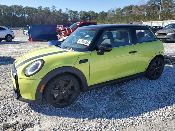 2024 MINI Hardtop 2 Door Cooper S with VIN WMW53DH07R2V50304, listed as a Copart auction lot 45491235 with 6,740 mi miles and Salvage Title. Bid and sale history available at carsss.com. Image 1.