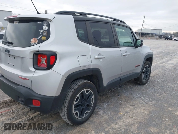 2015 Jeep Renegade Trailhawk with VIN ZACCJBCT7FPB16505, listed as a IAAI auction lot 41789335 with 63,416 mi miles and . Bid and sale history available at DreamBid. Image 4.