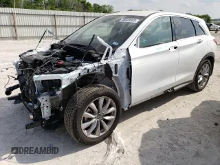 2021 Infiniti QX50 PURE with VIN 3PCAJ5AA0MF110169, listed as a Copart auction lot 46043353 with 41,107 mi miles. Bid and sale history available at carsss.com. Image 1.