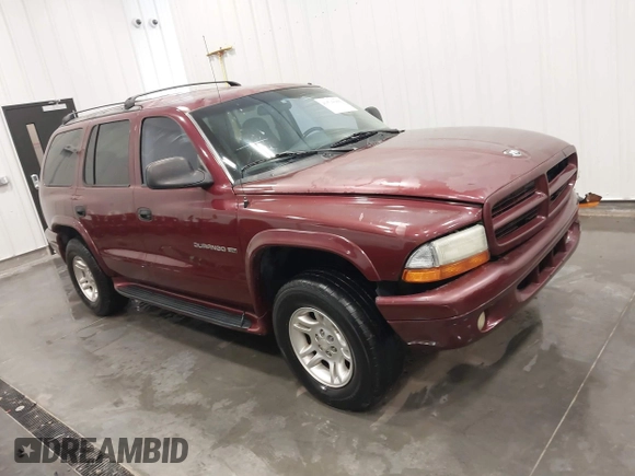 2001 Dodge Durango with VIN 1B4HS28N81F520385, listed as a IAAI auction lot 41513066 with 197,701 mi miles. Bid and sale history available at carsss.com. Image 1.