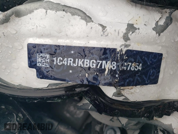 2021 Jeep Grand Cherokee Limited with VIN 1C4RJKBG7M8147854, listed as a Copart auction lot 46322894 with Not provided miles and Salvage title. Bid and sale history available at DreamBid. Image 12.