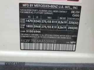 2010 Mercedes-Benz GL-Class GL 450 with VIN 4JGBF7BE6AA539982, listed as a Copart auction lot 76461144 with 166,145 mi miles and Non Repairable. Bid and sale history available at carsss.com. Image 14.