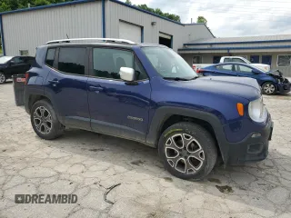 2016 Jeep Renegade Limited with VIN ZACCJBDT6GPD35696, listed as a Copart auction lot 59821795 with 153,831 mi miles and Salvage title. Bid and sale history available at DreamBid. Image 4.