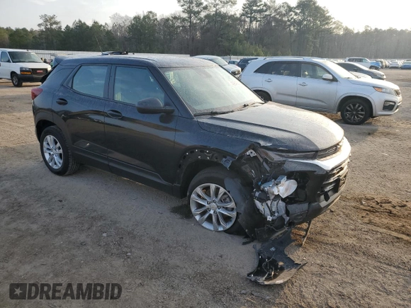 2023 Chevrolet TrailBlazer LS with VIN KL79MMS2XPB019314, listed as a Copart auction lot 43964925 with 32,452 mi miles and Salvage Title. Bid and sale history available at DreamBid. Image 4.
