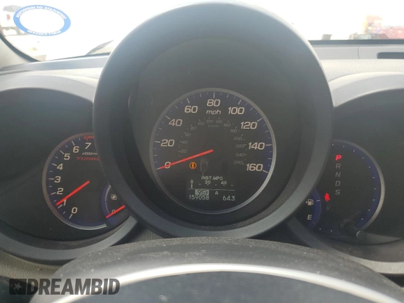2012 Acura RDX Technology with VIN 5J8TB2H5XCA002485, listed as a Copart auction lot 57782895 with 159,058 mi miles and Salvage title. Bid and sale history available at DreamBid. Image 9.