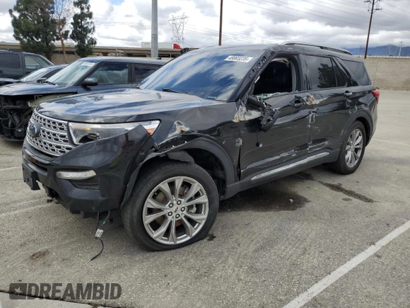 2021 Ford Explorer Limited with VIN 1FMSK7FHXMGB52658, listed as a Copart auction lot 48803235 with 92,158 mi miles and Clean Title. Bid and sale history available at carsss.com. Image 1.
