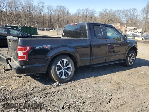 2020 Ford F-150 XL with VIN 1FTEX1EP0LKD59712, listed as a Copart auction lot 48168995 with 159,448 mi miles and Salvage Title. Bid and sale history available at carsss.com. Image 3.