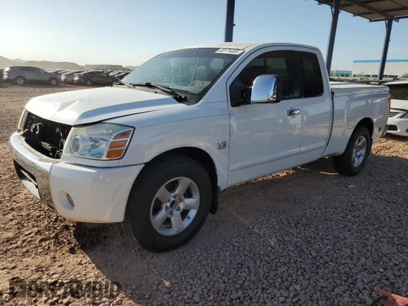 2004 Nissan Titan SE z VIN 1N6AA06AX4N578176, wystawiony jako Copart lot #60174465 z przebiegiem 202 545 mil mil oraz Szkoda całkowita • Salvage title. Historia ofert i sprzedaży dostępna na DreamBid. Obrazek 1.