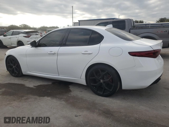 2019 Alfa Romeo Giulia Sport with VIN ZARFAMAN1K7619490, listed as a Copart auction lot 86025104 with 35,267 mi miles and Clean Title. Bid and sale history available at carsss.com. Image 2.