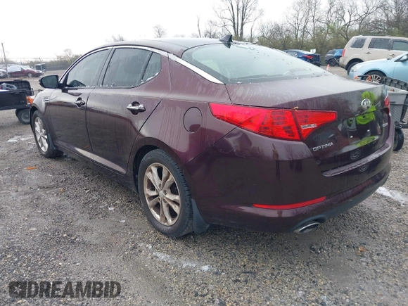 2013 Kia Optima EX with VIN 5XXGN4A74DG111397, listed as a IAAI auction lot 41977063 with 113,571 mi miles. Bid and sale history available at carsss.com. Image 3.