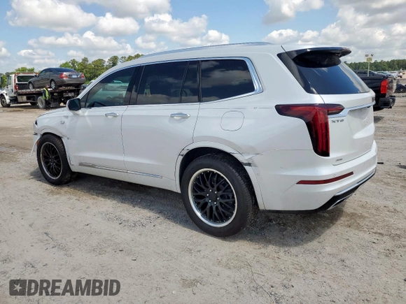 2021 Cadillac XT6 Premium Luxury with VIN 1GYKPDRS5MZ233884, listed as a Copart auction lot 58774595 with 47,490 mi miles and Salvage title. Bid and sale history available at DreamBid. Image 2.