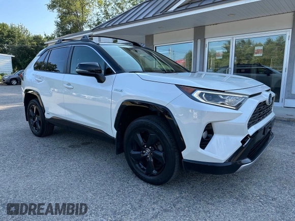 2019 Toyota RAV4 Hybrid XSE with VIN JTMEWRFV5KJ004893, listed as a Copart auction lot 65469735 with 168,511 mi miles and Clean title. Bid and sale history available at DreamBid. Image 1.