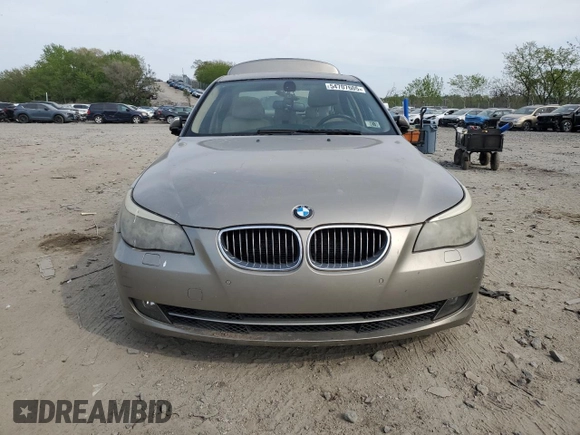 2008 BMW 5 Series 535xi with VIN WBANV93518CZ65377, listed as a Copart auction lot 54707605 with 197,653 mi miles and Clean Title. Bid and sale history available at carsss.com. Image 5.