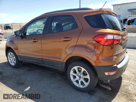 2018 Ford EcoSport SE z VIN MAJ6P1UL5JC197091, wystawiony jako Copart lot #56600885 z przebiegiem 38 959 mil mil oraz Szkoda całkowita • Salvage title. Historia ofert i sprzedaży dostępna na DreamBid. Obrazek 2.
