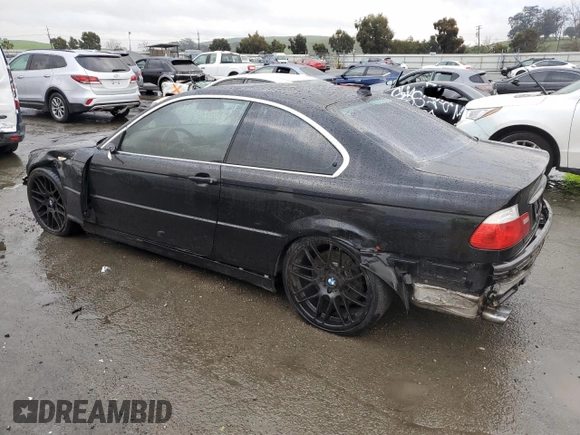 2004 BMW 3 Series 330Ci with VIN WBABD53414PD97160, listed as a Copart auction lot 44079735 with 121,002 mi miles and Salvage Title. Bid and sale history available at carsss.com. Image 2.