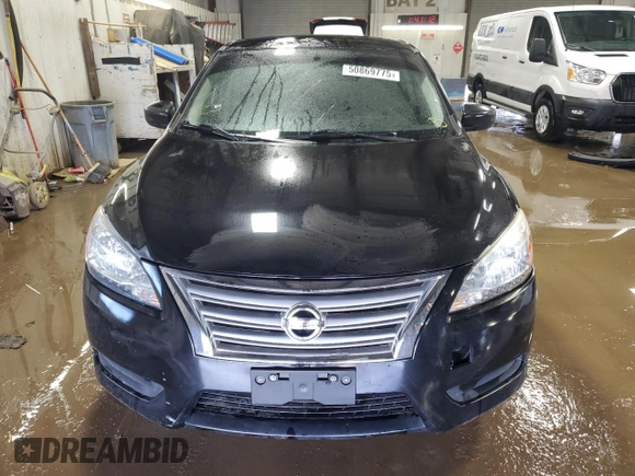 2015 Nissan Sentra S with VIN 3N1AB7APXFY299646, listed as a Copart auction lot 50869775 with 63,649 mi miles and Salvage Title. Bid and sale history available at carsss.com. Image 5.
