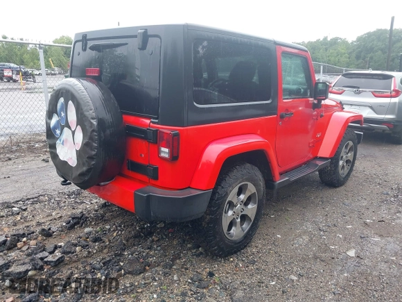2016 Jeep Wrangler Sahara with VIN 1C4AJWBG4GL273644, listed as a IAAI auction lot 42692464 with 160,893 mi miles and . Bid and sale history available at DreamBid. Image 4.