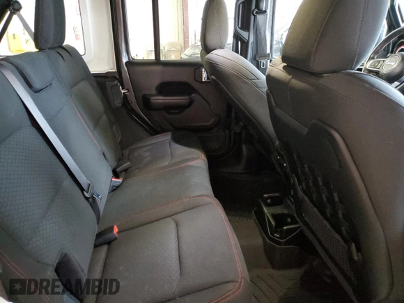 2021 Jeep Wrangler Unlimited Rubicon with VIN 1C4HJXFNXMW732523, listed as a Copart auction lot 40781314 with 23,535 mi miles and Salvage title. Bid and sale history available at DreamBid. Image 10.