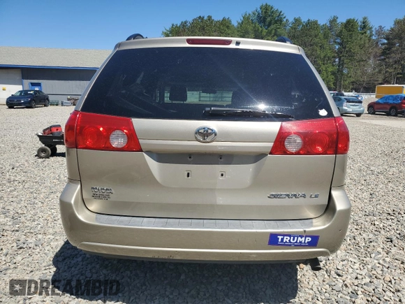 2008 Toyota Sienna CE with VIN 5TDZK23C78S194196, listed as a Copart auction lot 54906325 with 89,059 mi miles and Clean Title. Bid and sale history available at carsss.com. Image 6.
